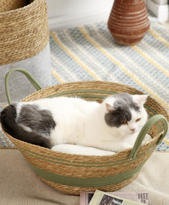 Ручно тканая мягкая и удобная лежанка для домашних животных