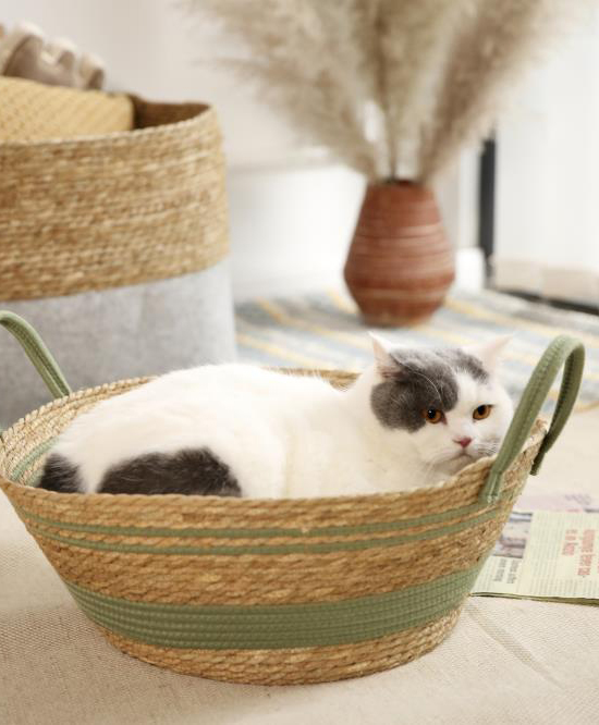 Ручно тканая мягкая и удобная лежанка для домашних животных