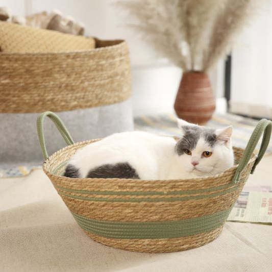 Ручно тканая мягкая и удобная лежанка для домашних животных