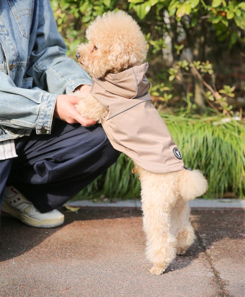 Светоотражающая куртка с капюшоном для домашних животных