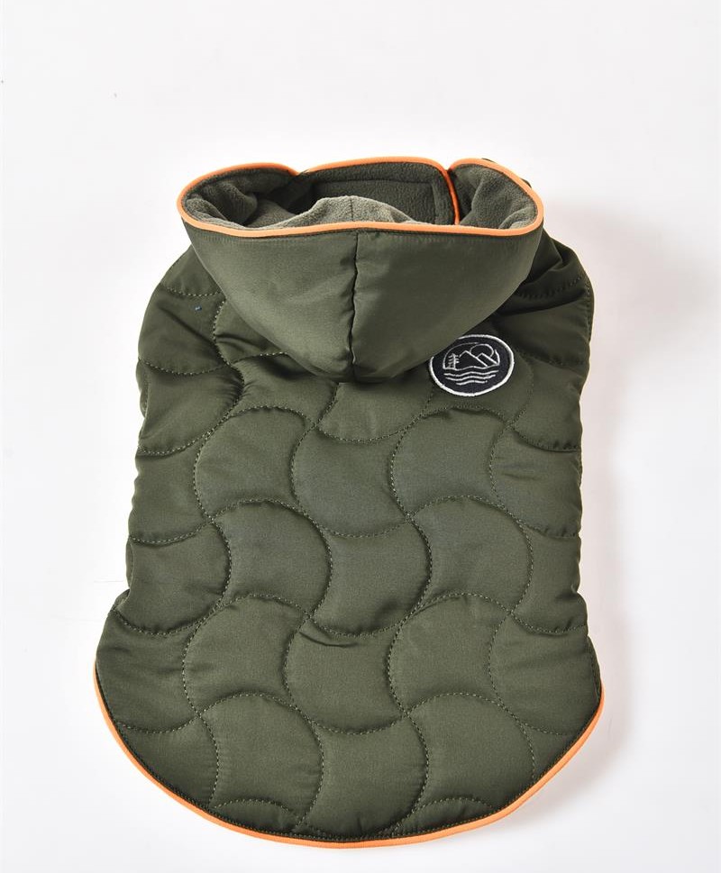 Теплая светоотражающая куртка с капюшоном для домашних животных