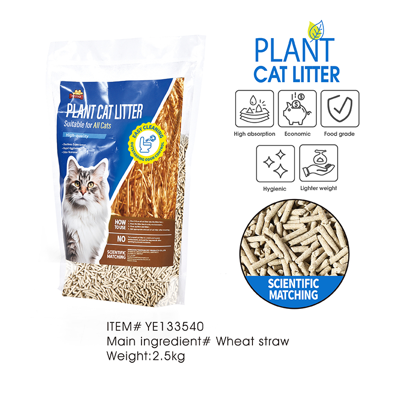 Подстилка для кошек из пшеничной соломы