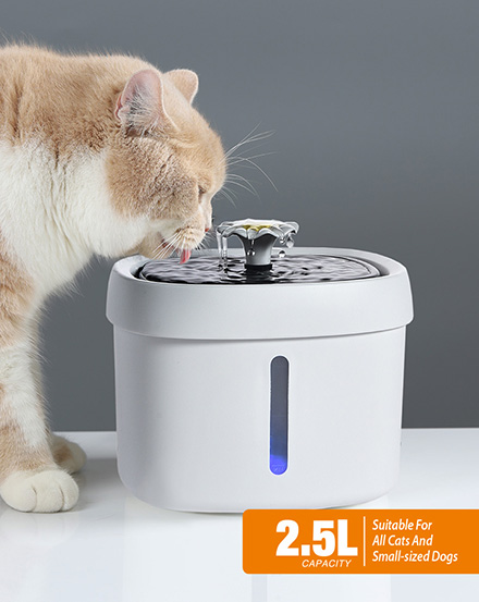 Автоматический фонтан для животных с двойной фильтрацией