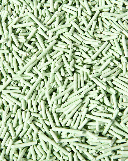 Кошачий наполнитель с ароматом зеленого чая и тофу