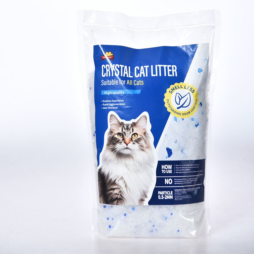 Новый тип синего кристаллического кошачьего наполнителя