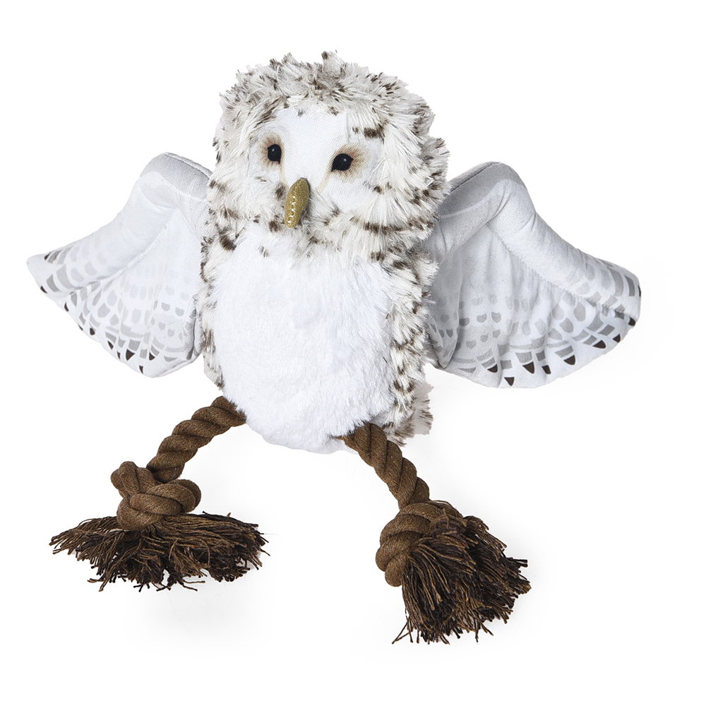 Реалистичная плюшевая игрушка для собак в форме совы
