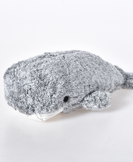 Мягкая игрушка для собак в форме серого кита