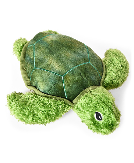 Плюшевая игрушка для собак «Зеленая черепаха», изготовленная из персикового флиса и плюша с рисунком динозавра