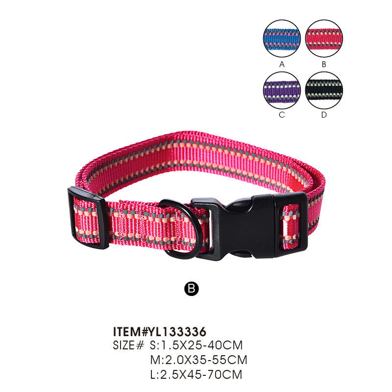 Светящийся ошейник для собак с отражающими элементами