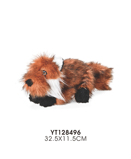 Веселая плюшевая игрушка для собак Лиса