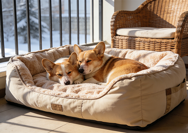 Как выбрать лучший материал для зимней лежанки для собак в холодном климате