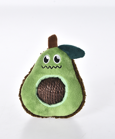 Игрушка для кошек Fun Avocado с плюшевой обложкой и подвижным мячиком