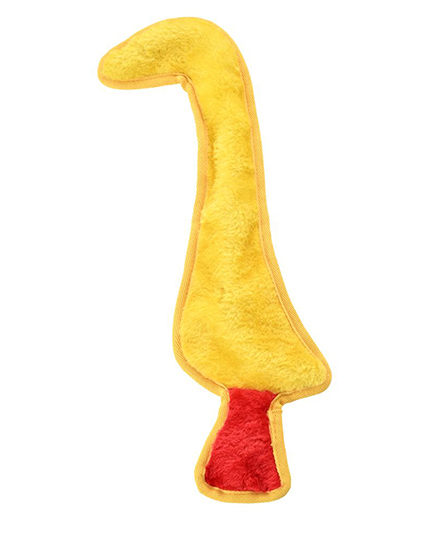 Прочная плоская плюшевая игрушка для собак в форме гуся