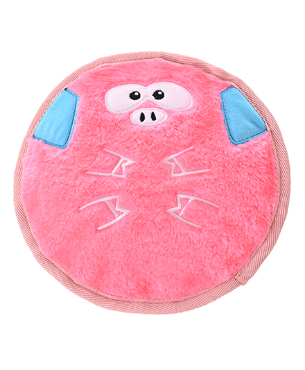 Лёгкая плоская плюшевая игрушка для собак в форме свинки