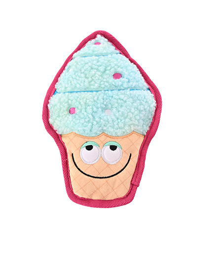 Мягкая и прочная плюшевая игрушка для собак в форме мороженого