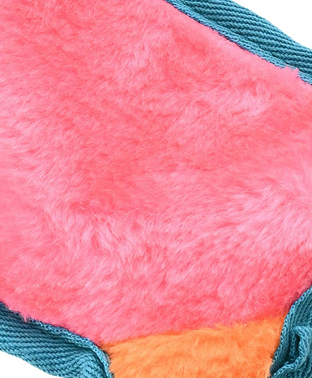 Плоская плюшевая игрушка для собак «Фламинго» с шуршащим звуком и веревкой