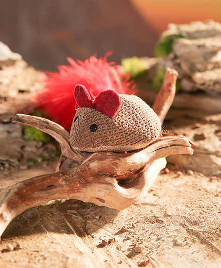 Игрушка для кошек Vivid Mouse – кошачья мята и шуршащая бумага для игривых котов