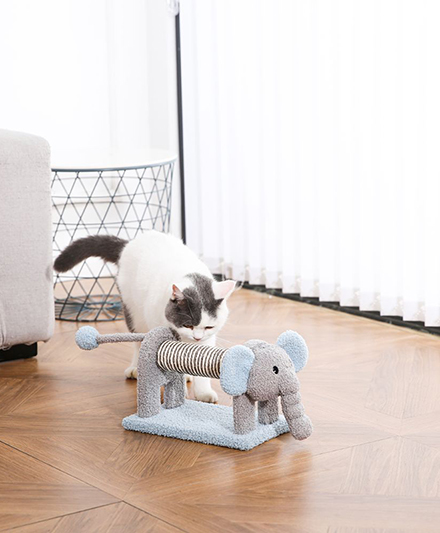 Премиум-когтеточка для кошек в форме слона с двумя зонами для царапания для розничных продавцов товаров для домашних животных
