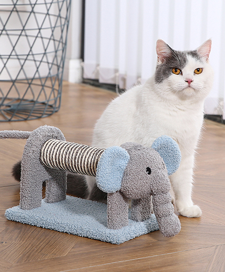 Премиум-когтеточка для кошек в форме слона с двумя зонами для царапания для розничных продавцов товаров для домашних животных