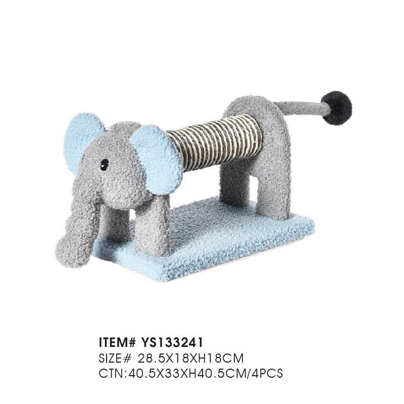 Премиум-когтеточка для кошек в форме слона с двумя зонами для царапания для розничных продавцов товаров для домашних животных