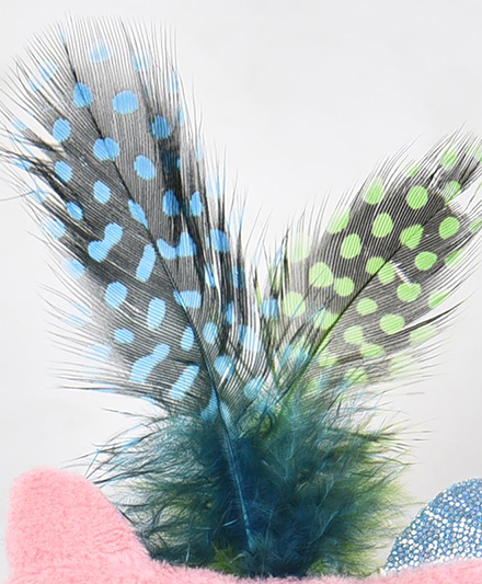 Игрушки с кошачьей мятой в богемном стиле с мягкой тканью, перьевым верхом и забавными дизайнами животных