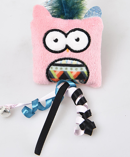 Игрушки с кошачьей мятой в богемном стиле с мягкой тканью, перьевым верхом и забавными дизайнами животных