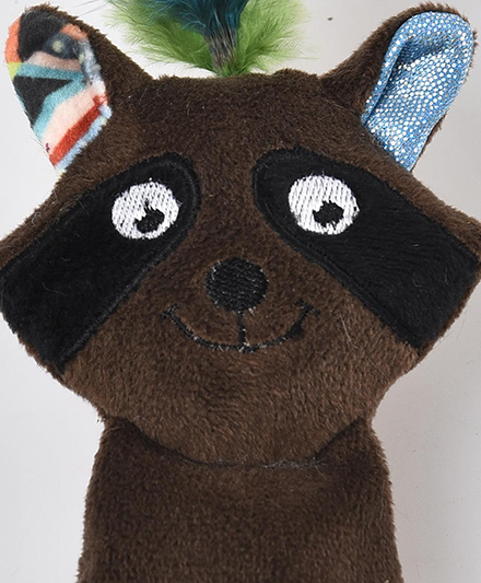 Игрушка для кошек в богемном стиле с кошачьей мятой и перьями на верхушке