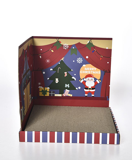 Рождественская когтеточка для кошек нового дизайна