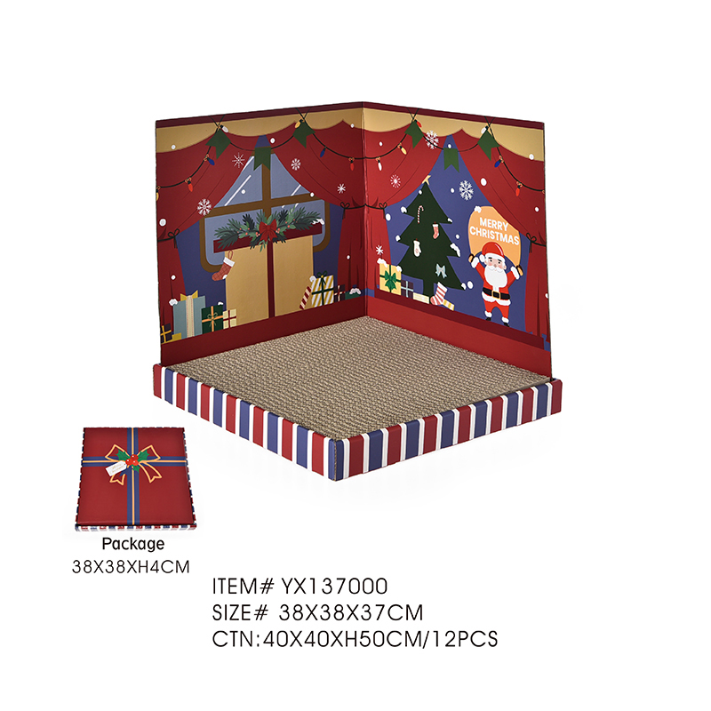 Рождественская когтеточка для кошек нового дизайна