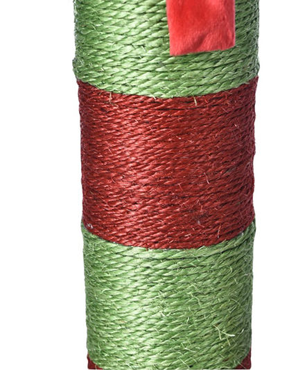 Декоративная рождественская кошачья лестница в виде оленя с когтеточкой и подвесными игрушечными шариками